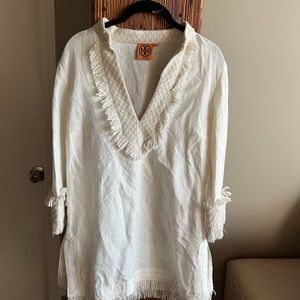 Tory Burch White Beach Cover Up